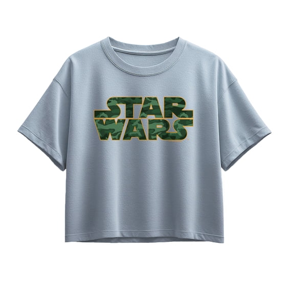 Star Wars - Camo Logo - Youth Girls Boxy T-Shirt