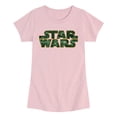 thumbnail image 1 of Star Wars - Camo Logo - Youth Girls Fitted Short Sleeve T-Shirt, 1 of 4