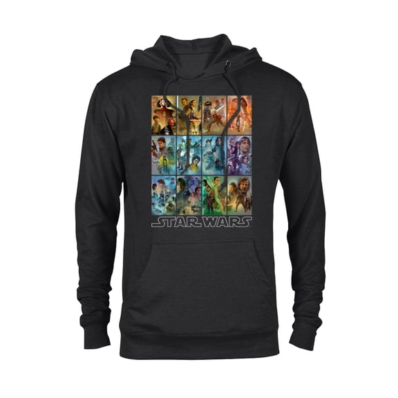 Star Wars Celebration Mural Art Panels - Pullover Hoodie for Adults- Customized-Black