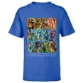 thumbnail image 1 of Star Wars Celebration Mural Art Panels - Short Sleeve T-Shirt for Kids- Customized-Royal, 1 of 5