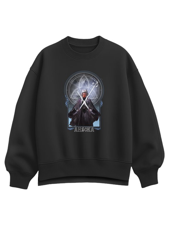 - Celestial Ahsoka Women's Oversized Fleece Crew Sweatshirt