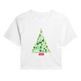 thumbnail image 1 of Star Wars - Xmas Tree - Juniors Cropped Graphic T-Shirt, 1 of 5