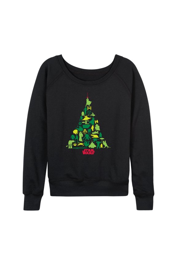 - Xmas Tree - Women's French Terry Long Sleeve Pullover