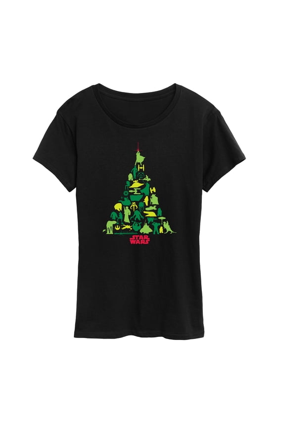 - Xmas Tree - Women's Short Sleeve Graphic T-Shirt