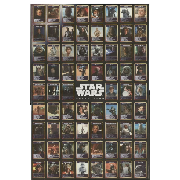 - Wars ROL159384 Compilation Character # Item x Star 34) - Poster (22 Print