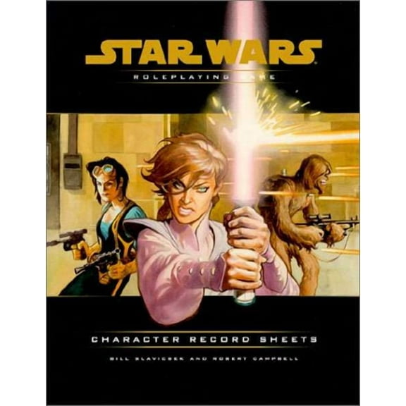 Star Wars Character Record Sheets Roleplaying Book