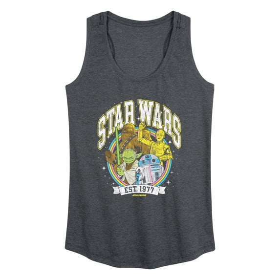Star Wars - Characters Collegiate Logo - Women's Racerback Graphic Tank