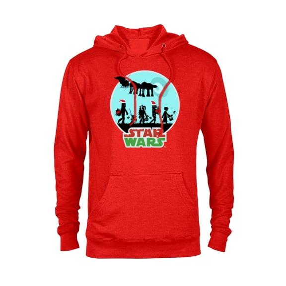 Star Wars Characters Holiday Gifts Death Star - Pullover Hoodie for Adults -Customized-Red Heather