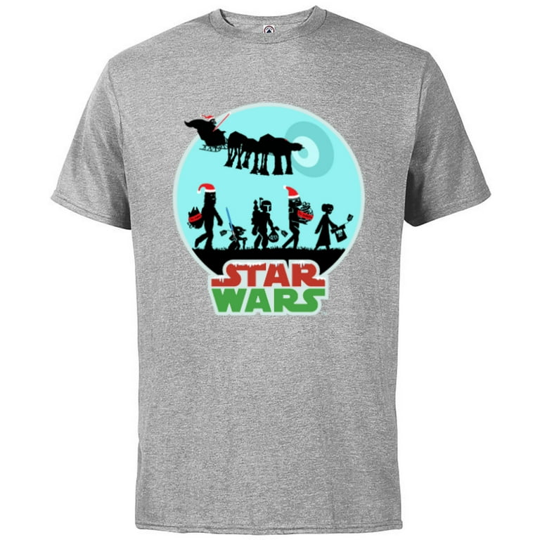 Star Wars Characters Holiday Gifts Death Star Short Sleeve Cotton T Shirt for Adults Customized Athletic Heather