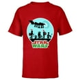 thumbnail image 1 of Star Wars Characters Holiday Gifts Death Star - Short Sleeve T-Shirt for Kids -Customized-Red, 1 of 5