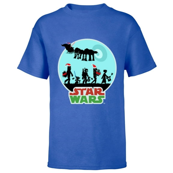 Star Wars Characters Holiday Gifts Death Star - Short Sleeve T-Shirt for Kids -Customized-Royal
