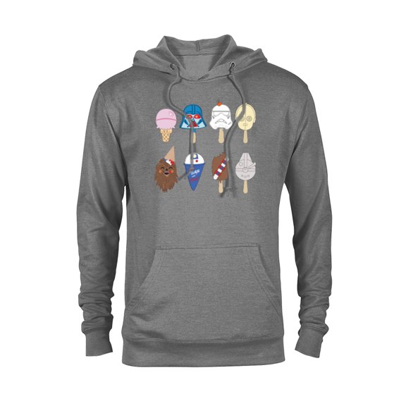 Star Wars Characters as Nostalgic Ice Cream - Pullover Hoodie for Adults - Customized-Athletic Heather