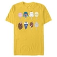 thumbnail image 1 of Star Wars Characters as Nostalgic Ice Cream - Short Sleeve Blended T-Shirt for Adults - Customized-Yellow, 1 of 5