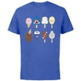 thumbnail image 1 of Star Wars Characters as Nostalgic Ice Cream - Short Sleeve Cotton T-Shirt for Adults - Customized-Royal Heather, 1 of 5