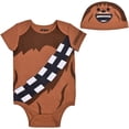 thumbnail image 1 of Star Wars Chewbacca Boys Single Roleplay Onesie with Hat, (Boys) 2 Piece Set, Sizes NB-24M, 1 of 4