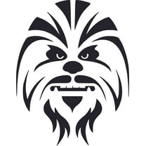 Design with Vinyl Chewbacca Cartoon Character Wall Decal