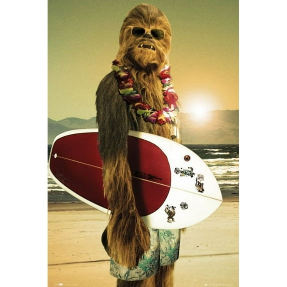 Star Wars Chewbacca Chewbacca - Surf Board Poster (24 x 36)