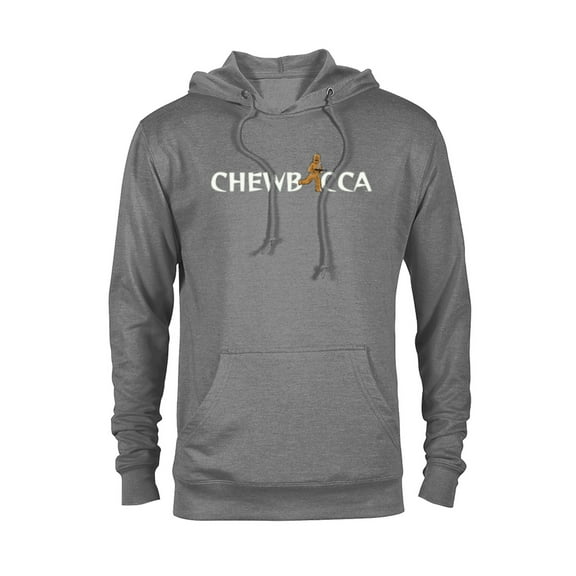 Star Wars Chewbacca Chewie Cartoon Letter Replacement - Pullover Hoodie for Adults – Customized-Graphite Heather