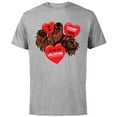 thumbnail image 1 of Star Wars Chewbacca Chews You Heart Valentine’s Day - Short Sleeve Cotton T-Shirt for Adults - Customized-Athletic Heather, 1 of 5
