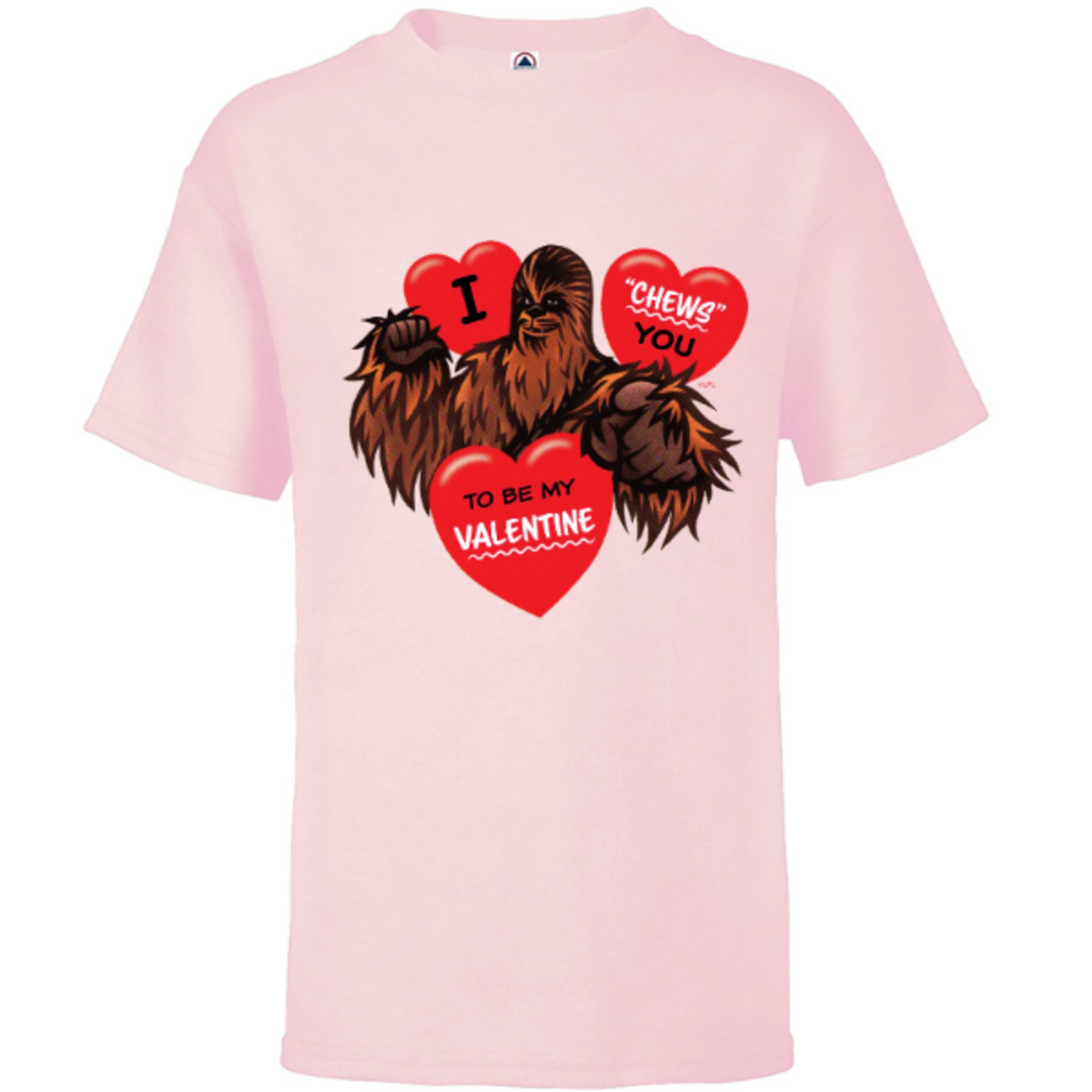 Star Wars Chewbacca Chews You Heart Valentine’s Day - Short Sleeve T ...
