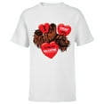 thumbnail image 1 of Star Wars Chewbacca Chews You Heart Valentine’s Day - Short Sleeve T-Shirt for Kids – Customized-White, 1 of 5