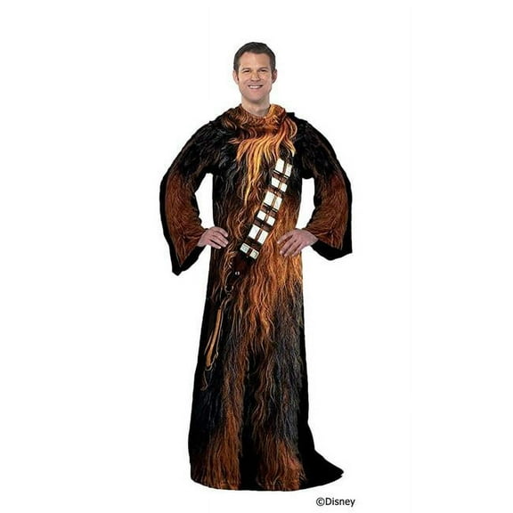 Star Wars Chewbacca Comfy Throw, Adult Size, 100% Polyester, Machine Wash, 1 Each