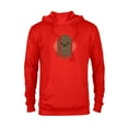 thumbnail image 1 of Star Wars Chewbacca Holiday Earmuffs - Pullover Hoodie for Adults - Customized-Red, 1 of 5