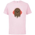 thumbnail image 1 of Star Wars Chewbacca Holiday Earmuffs - Short Sleeve Cotton T-Shirt for Adults - Customized-Soft Pink, 1 of 5