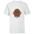 thumbnail image 1 of Star Wars Chewbacca Holiday Earmuffs - Short Sleeve T-Shirt for Kids - Customized-White, 1 of 5