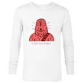 thumbnail image 1 of Star Wars Chewbacca I Like That Wookiee Valentine’s Day - Long Sleeve T-Shirt for Men - Customized-White, 1 of 5