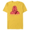 thumbnail image 1 of Star Wars Chewbacca I Like That Wookiee Valentine’s Day - Short Sleeve Blended T-Shirt for Adults - Customized-Yellow, 1 of 5