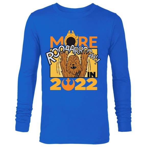 Star Wars Chewbacca More Roar Cartoon 2022 Standard - Long Sleeve T-Shirt for Men – Customized-Royal