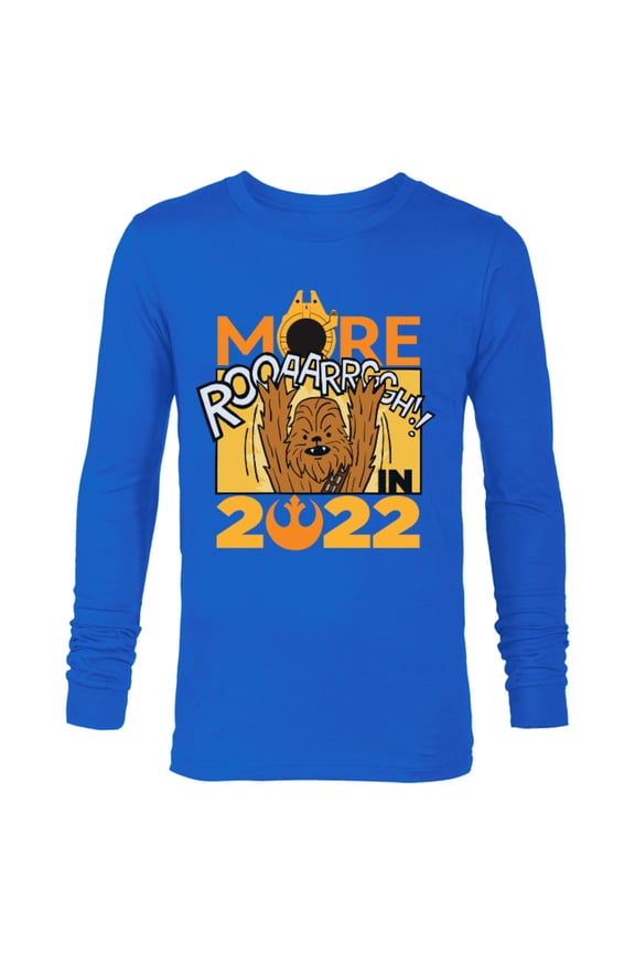 Chewbacca More Roar Cartoon 2022 Standard - Long Sleeve T-Shirt for Men – Customized-Royal