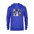 thumbnail image 1 of Star Wars Chewbacca Princess Leia and Yoda Christmas Holiday - Pullover Hoodie for Adults - Customized-Royal, 1 of 5