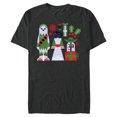 thumbnail image 1 of Star Wars Chewbacca Princess Leia and Yoda Christmas Holiday - Short Sleeve Blended T-Shirt for Adults - Customized-Dark Heather, 1 of 5