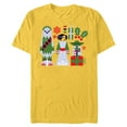 thumbnail image 1 of Star Wars Chewbacca Princess Leia and Yoda Christmas Holiday - Short Sleeve Blended T-Shirt for Adults - Customized-Yellow, 1 of 5