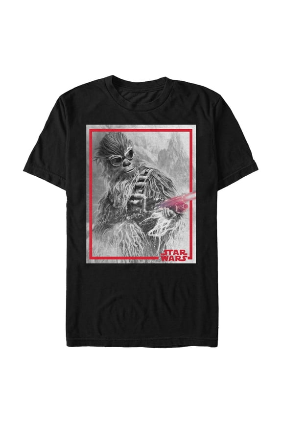 Chewbacca Shootin' Chewy Men's Black Shirt, XX-Large
