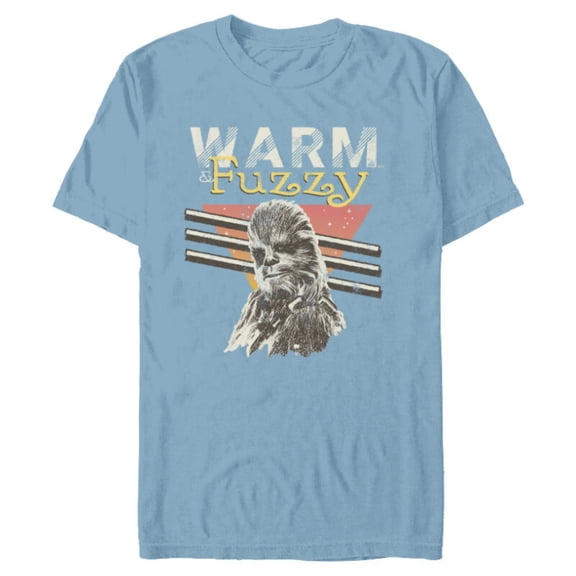 Star Wars Chewbacca Warm Fuzzy Wookiee - Short Sleeve Blended T-Shirt for Adults - Customized-Ocean Blue