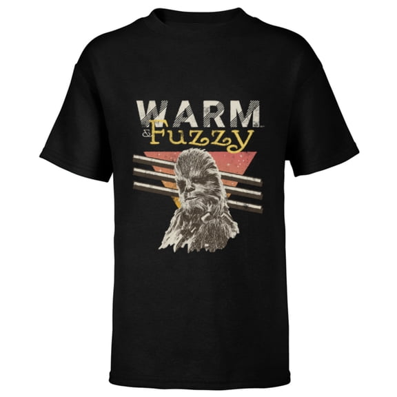 Star Wars Chewbacca Warm Fuzzy Wookiee - Short Sleeve T-Shirt for Kids - Customized-Black