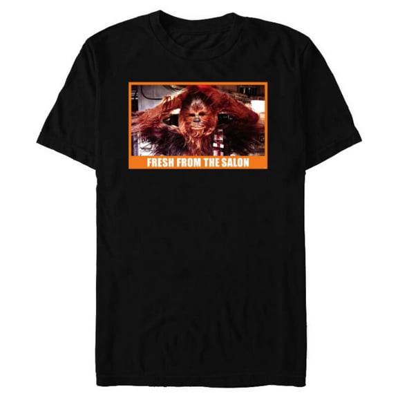 Star Wars Chewbacca Wookiee Fresh from the Salon Funny Meme - Short Sleeve Blended T-Shirt for Adults - Customized-Black