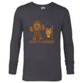 thumbnail image 1 of Star Wars Chewbacca and Ewok Ready to Adventure - Long Sleeve T-Shirt for Men - Customized-Charcoal Heather, 1 of 5