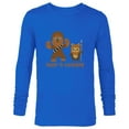 thumbnail image 1 of Star Wars Chewbacca and Ewok Ready to Adventure - Long Sleeve T-Shirt for Men - Customized-Navy, 1 of 5