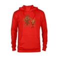 thumbnail image 1 of Star Wars Chewbacca and Ewok Ready to Adventure - Pullover Hoodie for Adults - Customized-Red, 1 of 5