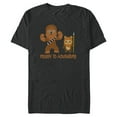 thumbnail image 1 of Star Wars Chewbacca and Ewok Ready to Adventure - Short Sleeve Blended T-Shirt for Adults - Customized-Dark Heather, 1 of 5