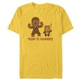 thumbnail image 1 of Star Wars Chewbacca and Ewok Ready to Adventure - Short Sleeve Blended T-Shirt for Adults - Customized-Yellow, 1 of 5