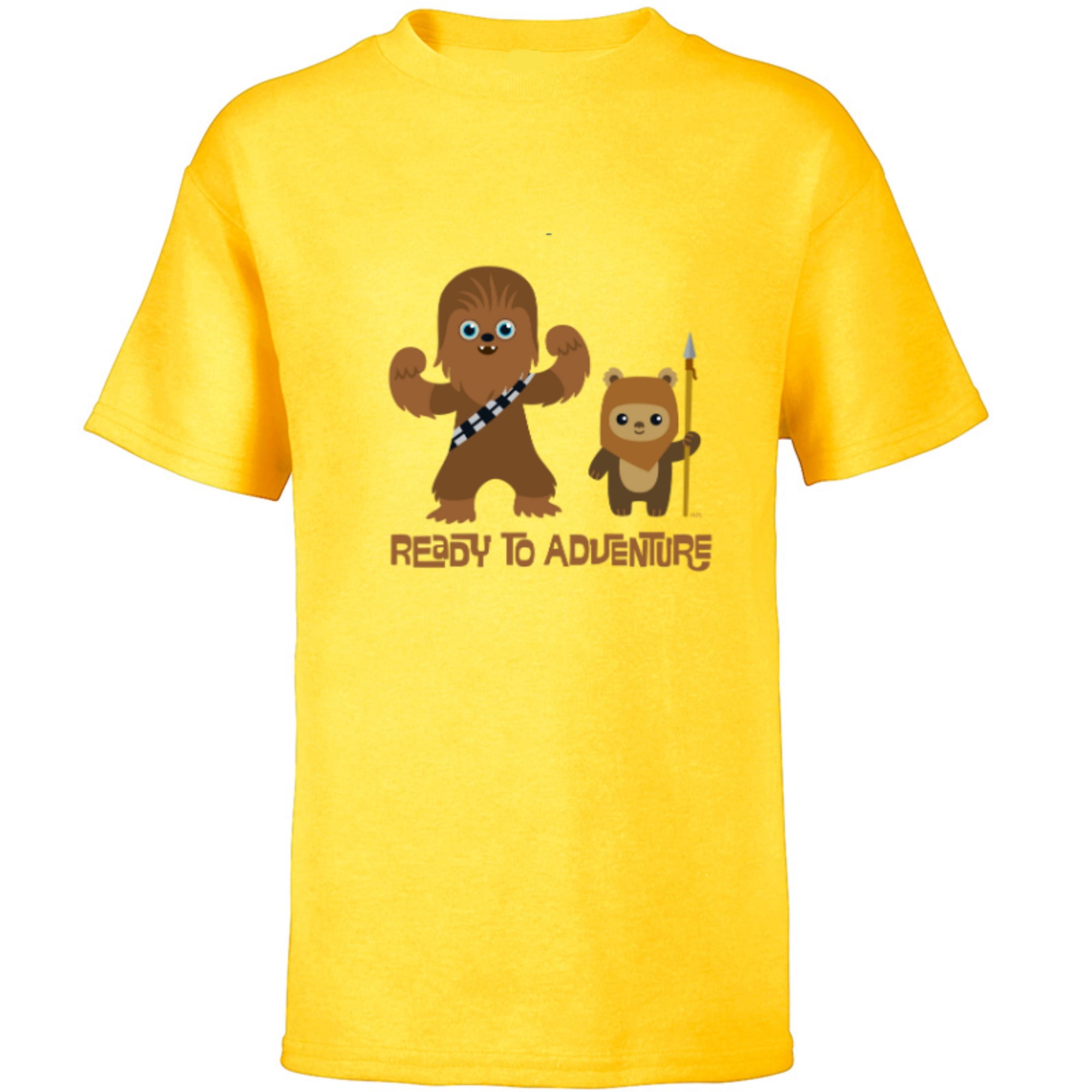 Star Wars Chewbacca and Ewok Ready to Adventure - Short Sleeve T-Shirt ...