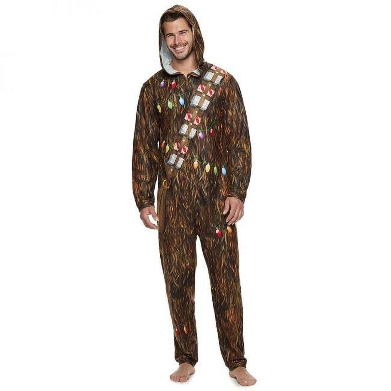 Star Wars Chewbacca with Lights Men s Union Suit Large