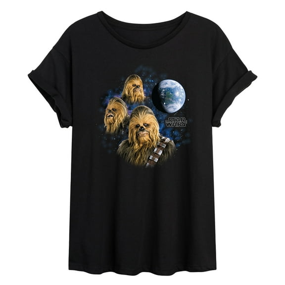 Star Wars - Chewie Moon - Women's Oversized Tee