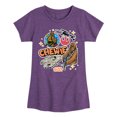 thumbnail image 1 of Star Wars - Chewie Stickers - Toddler And Youth Girls Fitted Short Sleeve Tee, 1 of 5