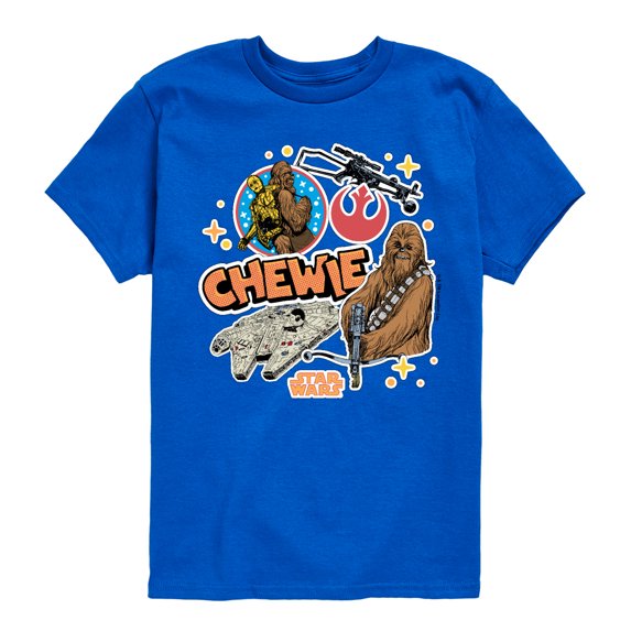 Star Wars - Chewie Stickers - Toddler And Youth Short Sleeve Tee